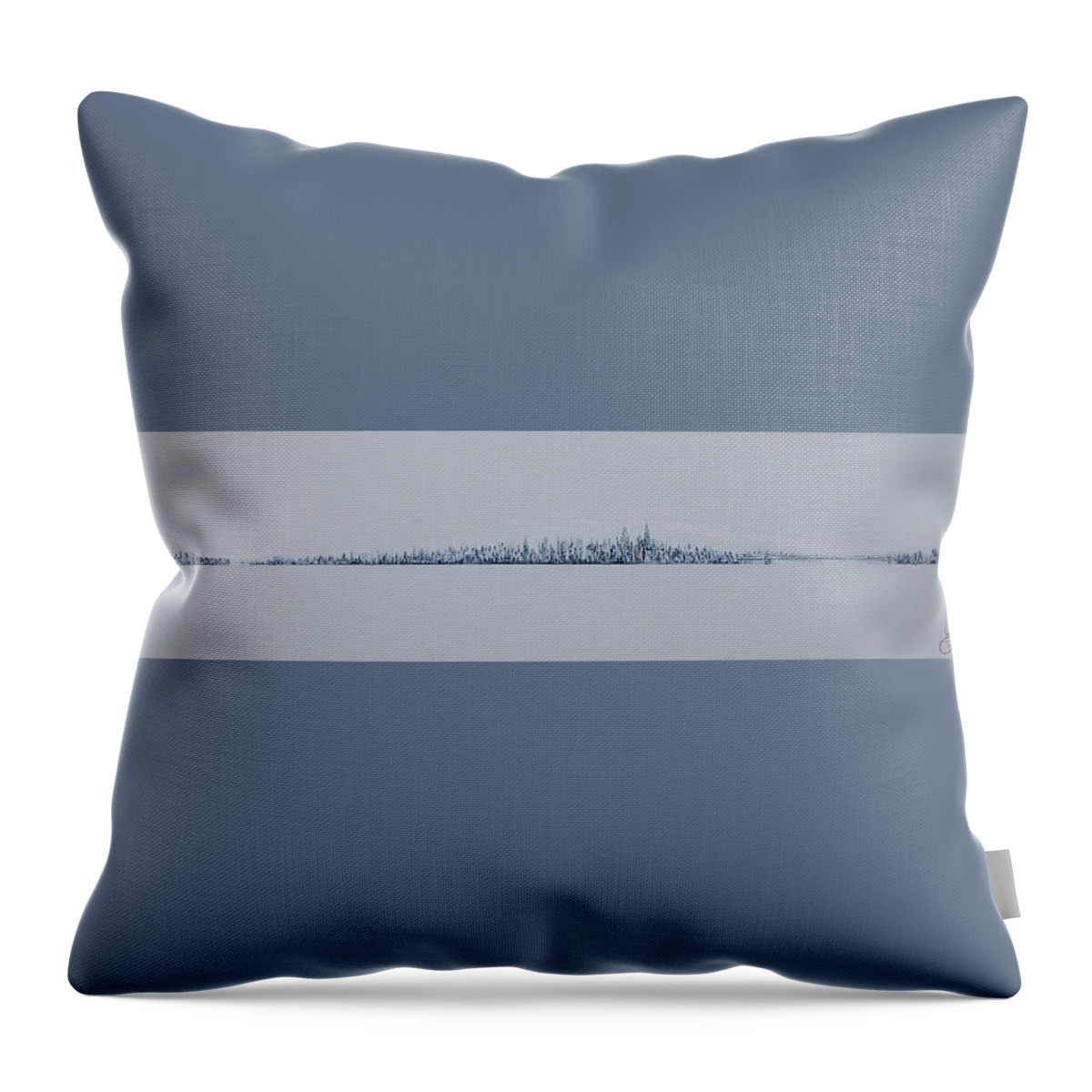 Jack Throw Pillow featuring the painting Blizzard 2011 by Jack Diamond