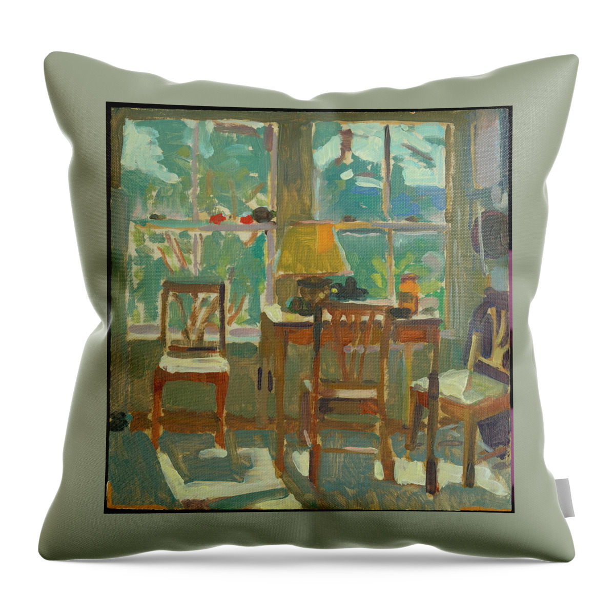  Throw Pillow featuring the painting Timeless Light by Sperry Andrews