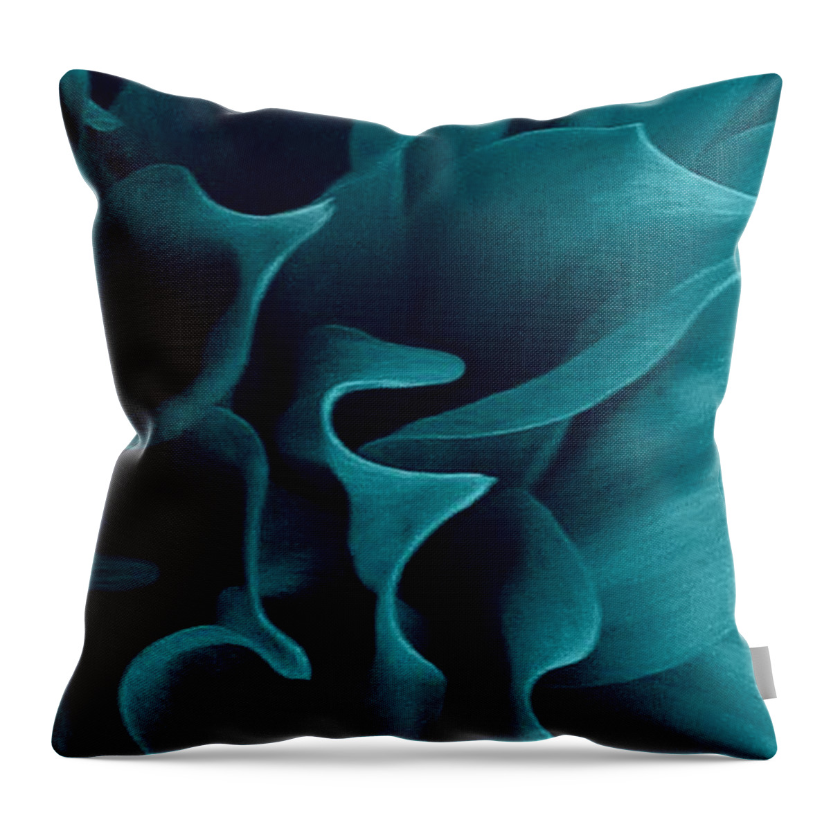 Abstract Throw Pillow featuring the photograph BlueFlow by Steven Robiner