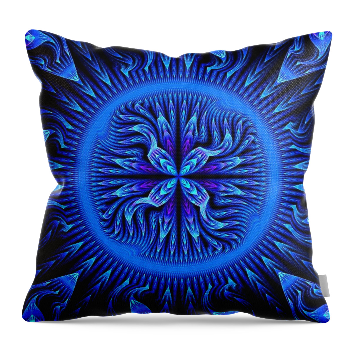 Blue Throw Pillow featuring the digital art Blue for You by Norma Jean Lipert
