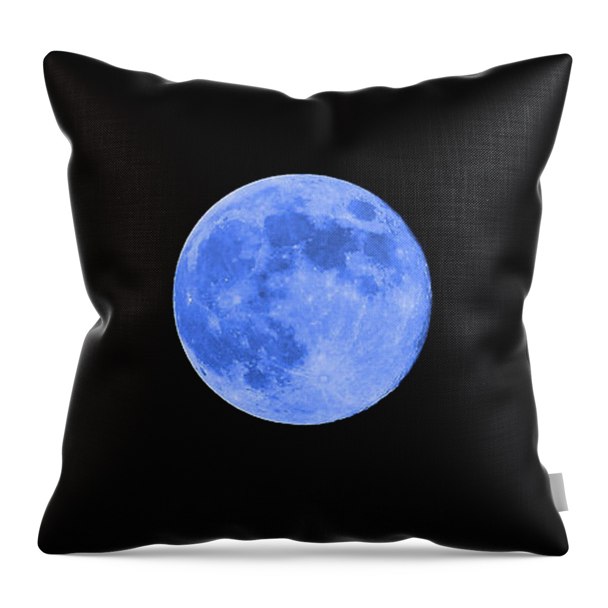 Blue Moon Throw Pillow featuring the photograph Blue Moon by Al Powell Photography USA