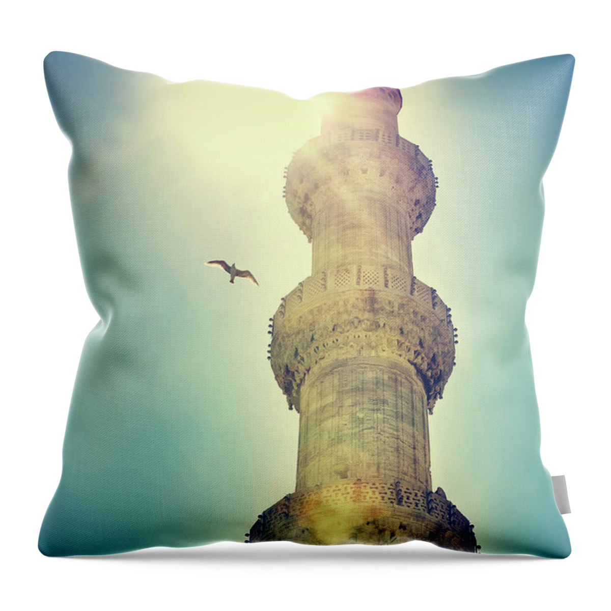 Ancient Throw Pillow featuring the photograph Blue mosque Istanbul by Anna Om