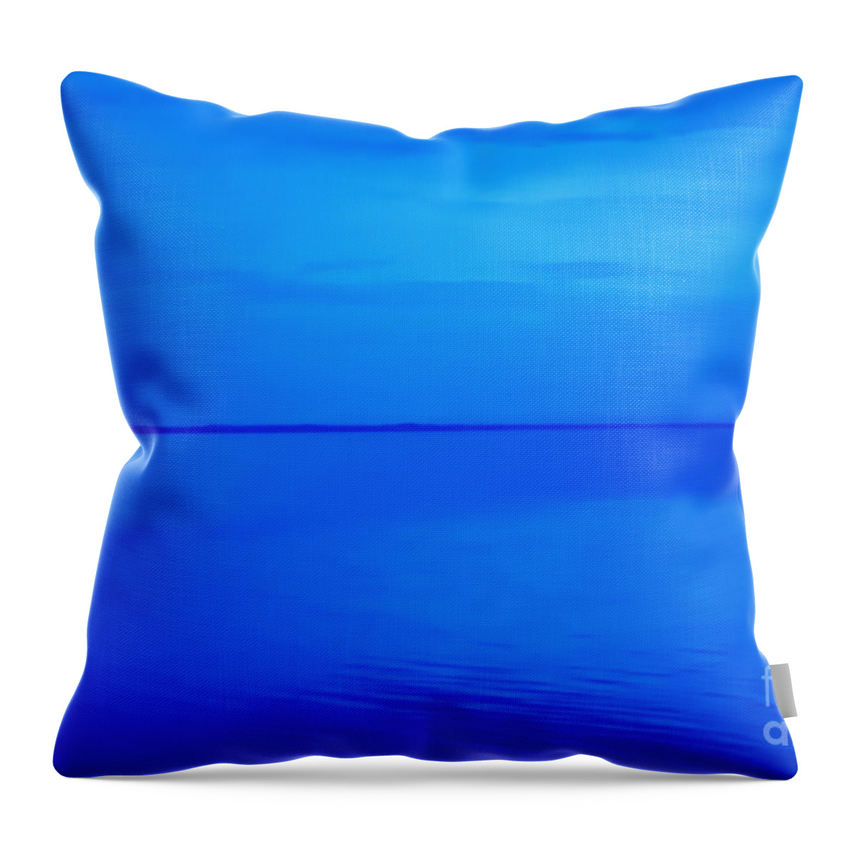 Blue Ocean Twilight Throw Pillow featuring the photograph Blue Ocean Twilight by Randy Steele