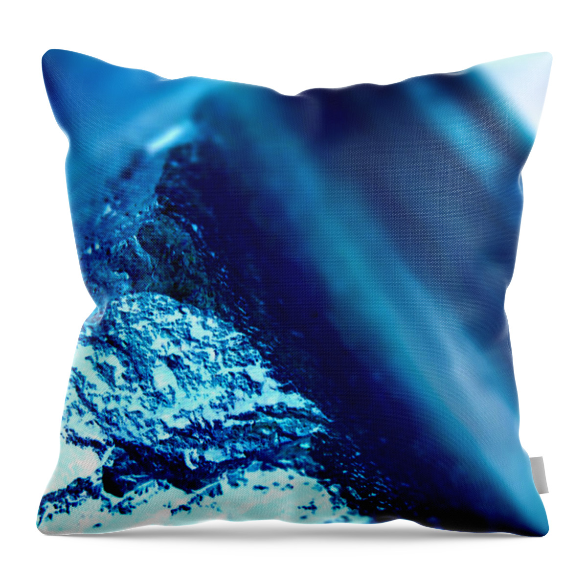 Landscape Throw Pillow featuring the photograph Blue Peak by Morgan Carter