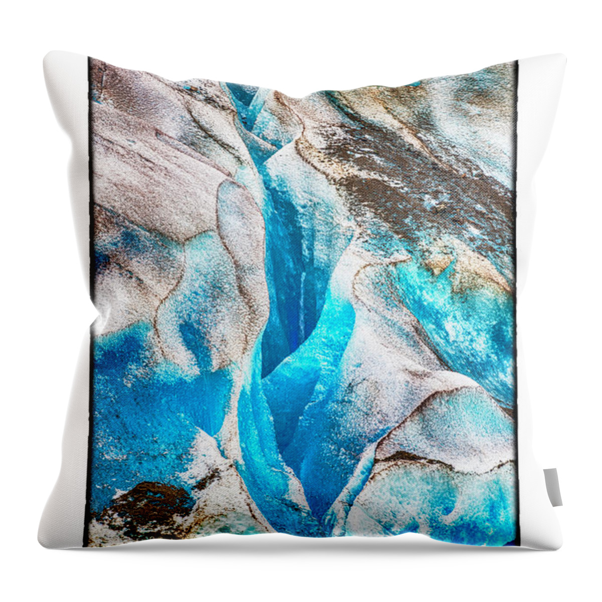 Glacier Throw Pillow featuring the photograph Blue by R Thomas Berner