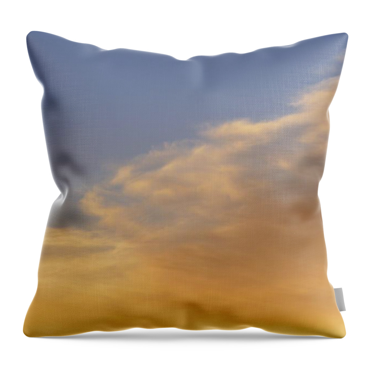 Abstract Throw Pillow featuring the photograph Blue Sky And Clouds Two by Lyle Crump