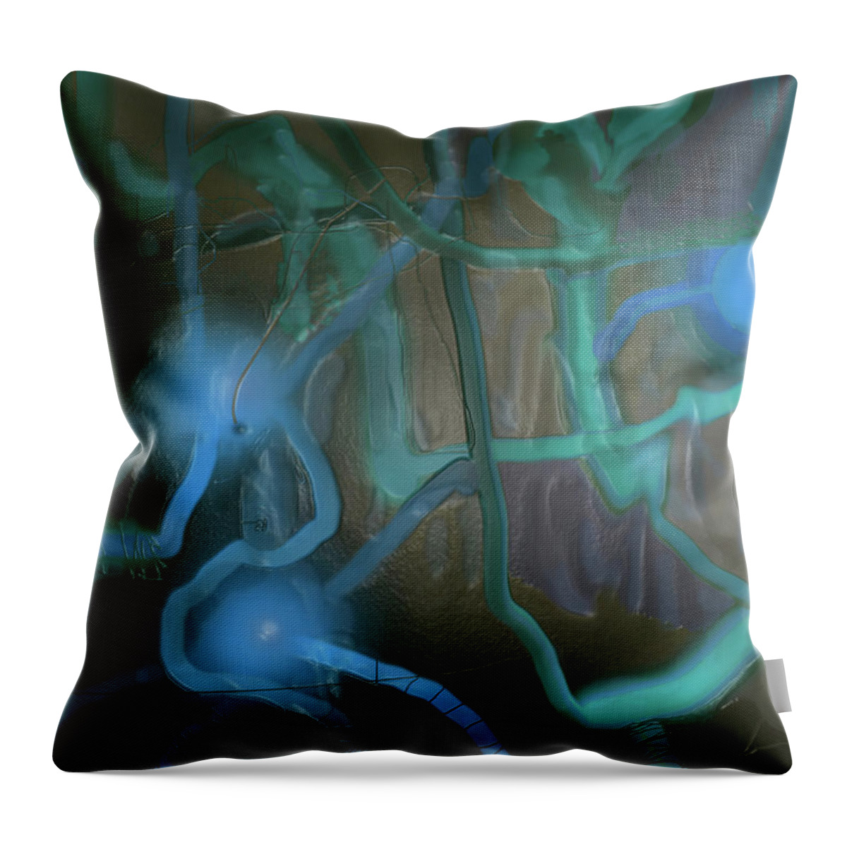 Blue Throw Pillow featuring the photograph Blue Two by Ian MacDonald
