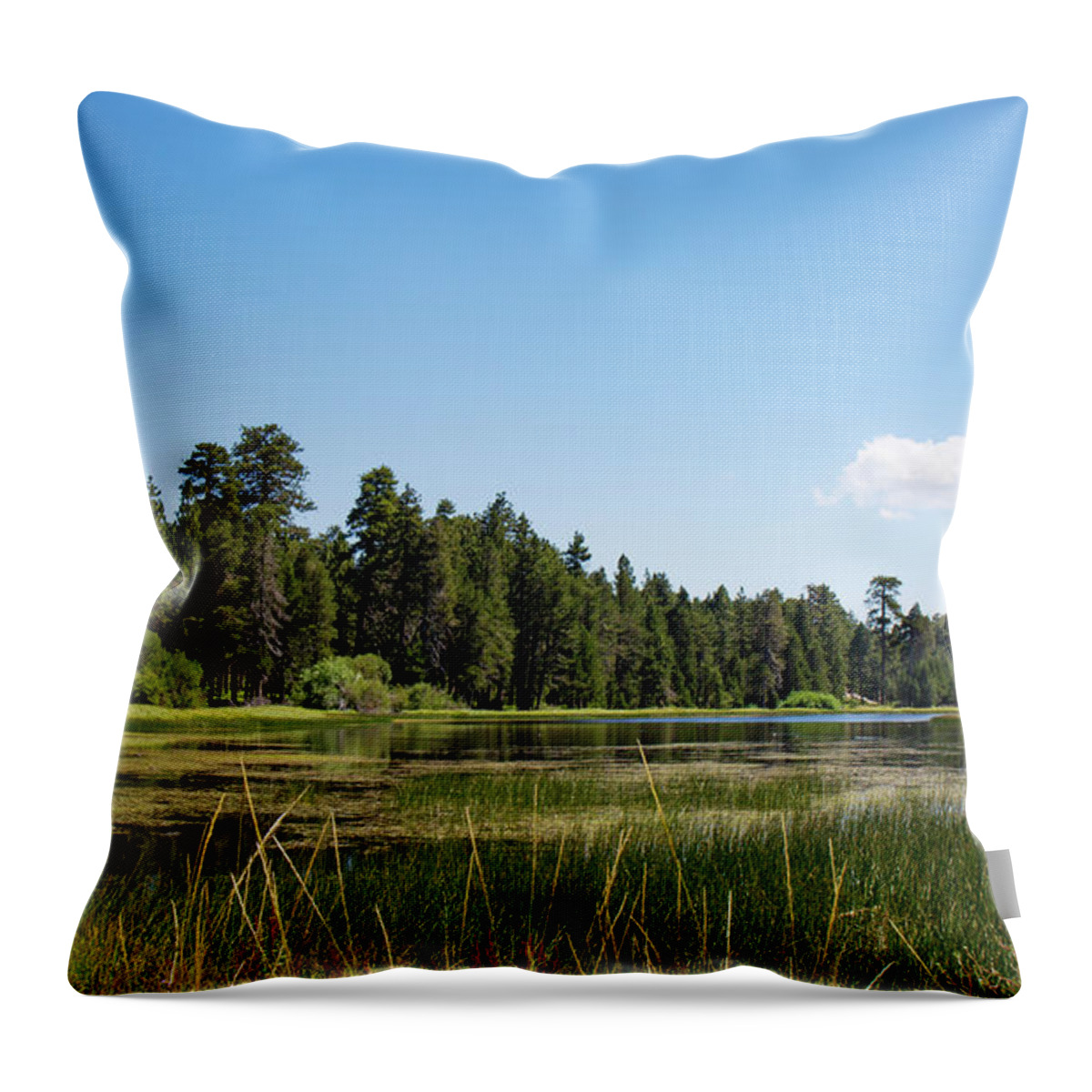 Landscape Throw Pillow featuring the photograph Bluff Lake CA 3 by Chris Brannen