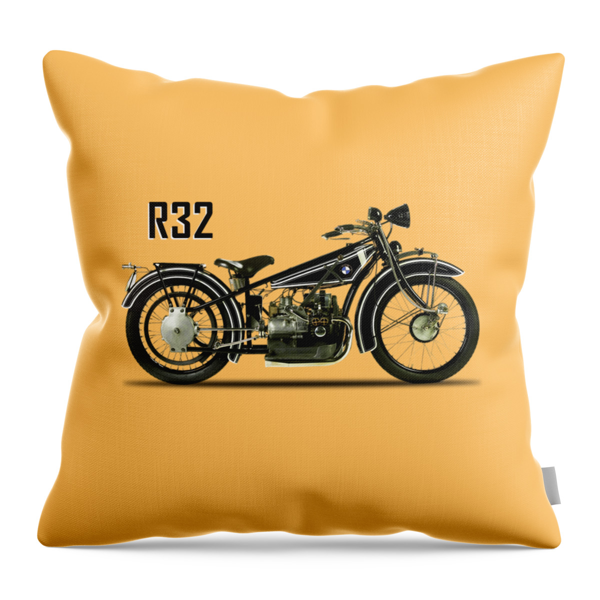 Bmw Throw Pillow featuring the photograph The R32 Motorcycle by Mark Rogan