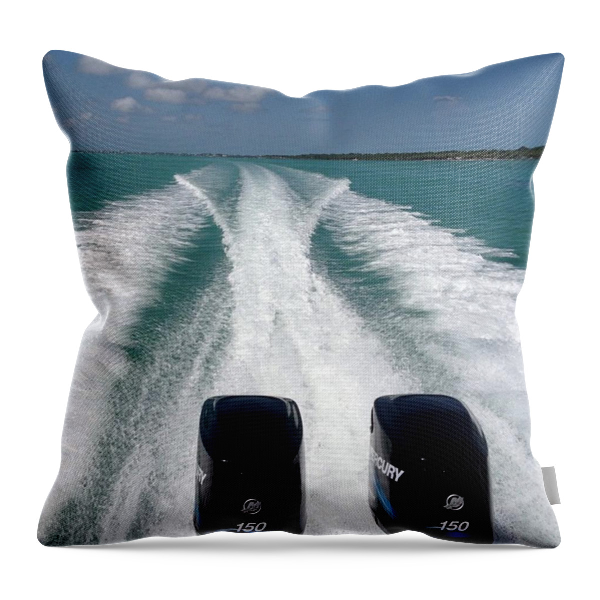  Throw Pillow featuring the photograph Boat Day by Joe Garcia