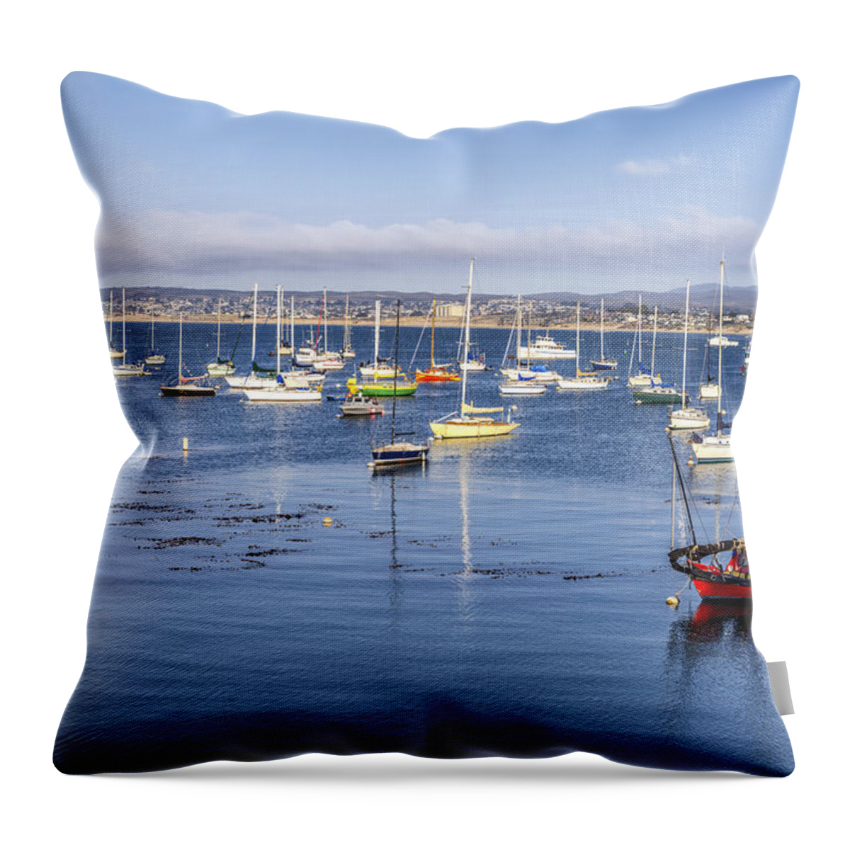 Monterey Bay Throw Pillow featuring the photograph Colorful Monterey Bay by Joseph S Giacalone