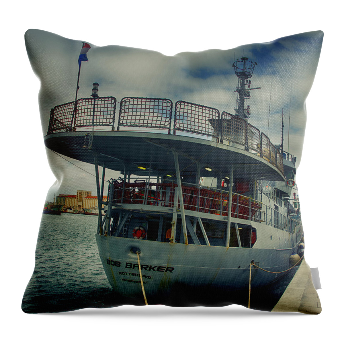 Canary Islands Throw Pillow featuring the photograph Bob Barker by Richard Henne