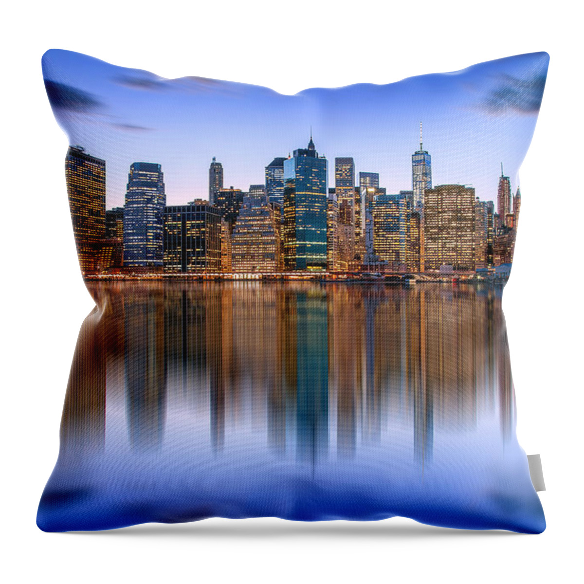 New York City Throw Pillow featuring the photograph Bold And Beautiful by Az Jackson