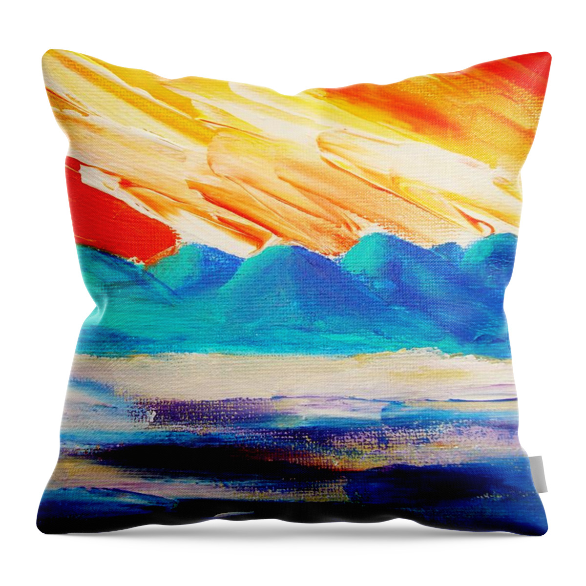 Bright Throw Pillow featuring the painting Bold Day by Melinda Etzold
