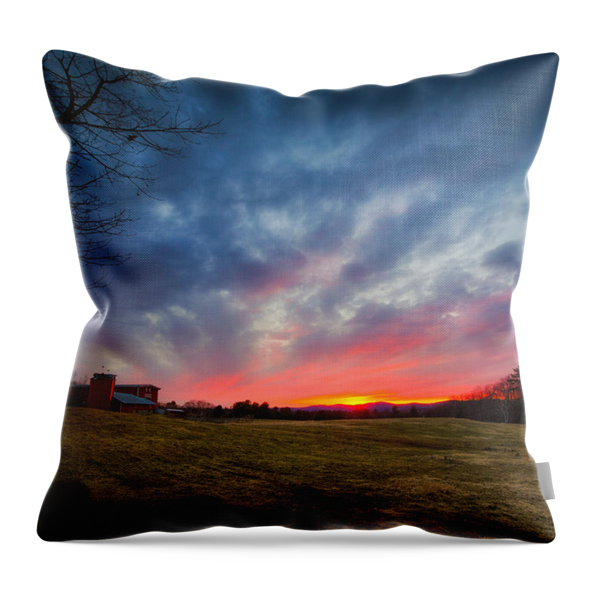 New England Throw Pillow featuring the photograph Bolduc Farm by Robert Clifford