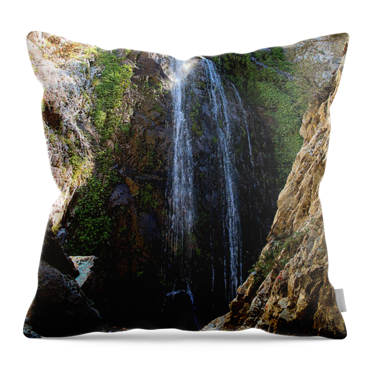 Bonita Falls In Full High Throw Pillow featuring the photograph Bonita Falls In Full High by Viktor Savchenko