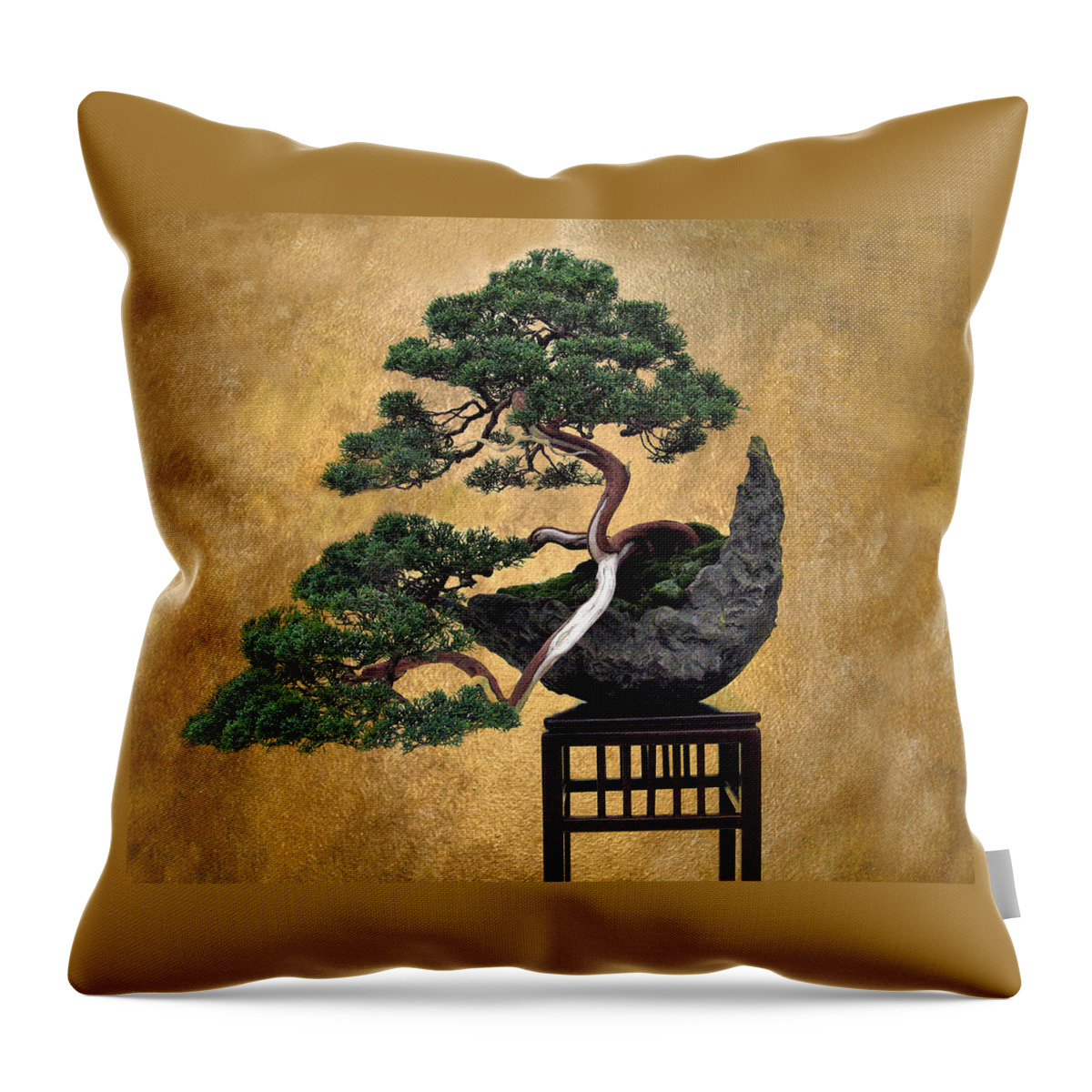 Tree Throw Pillow featuring the photograph Bonsai 3 by Jessica Jenney