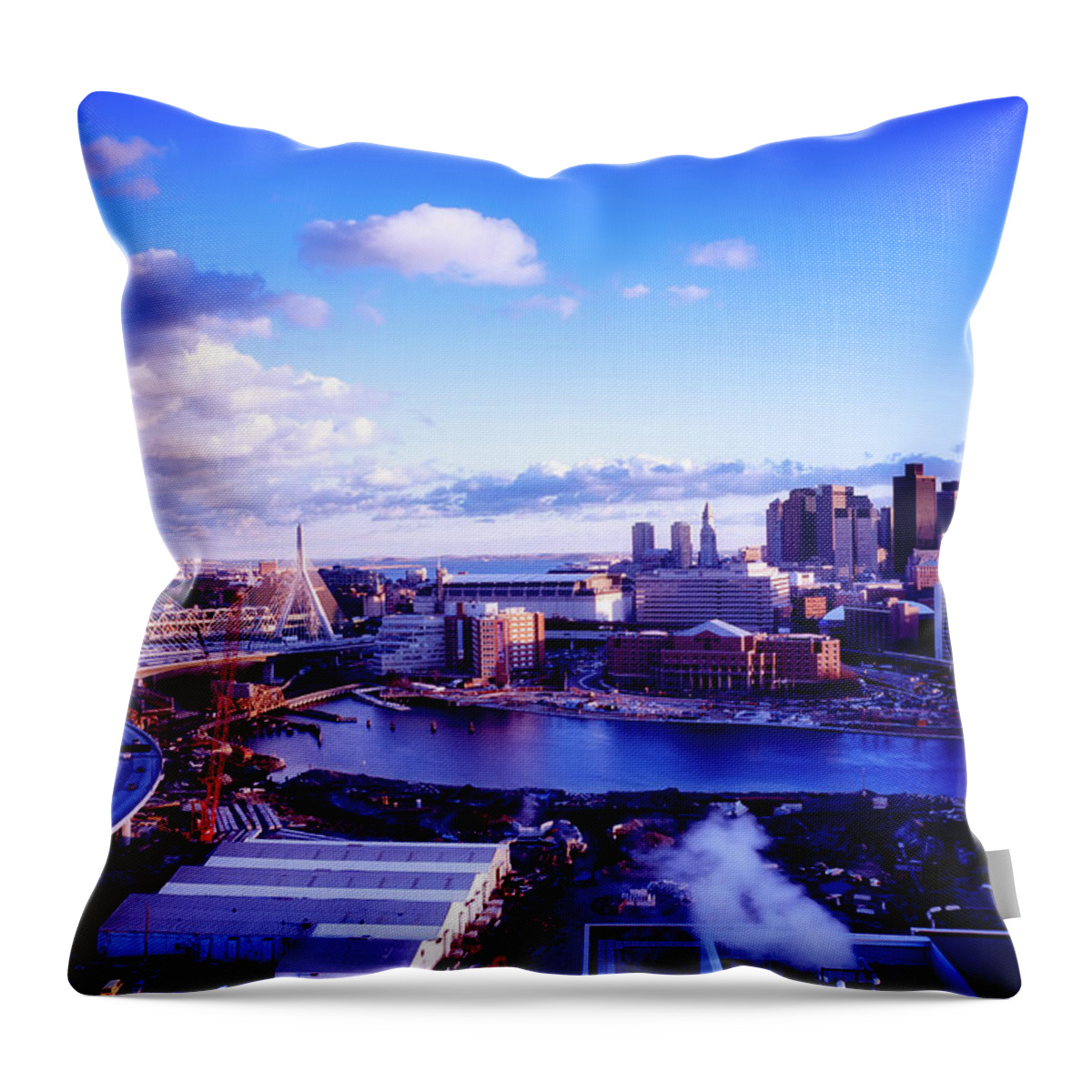 Boston Throw Pillow featuring the photograph Boston Sunset by Mountain Dreams