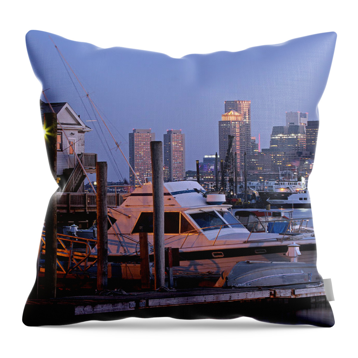 Boston Yachting Throw Pillow featuring the photograph Boston Yachting by Juergen Roth