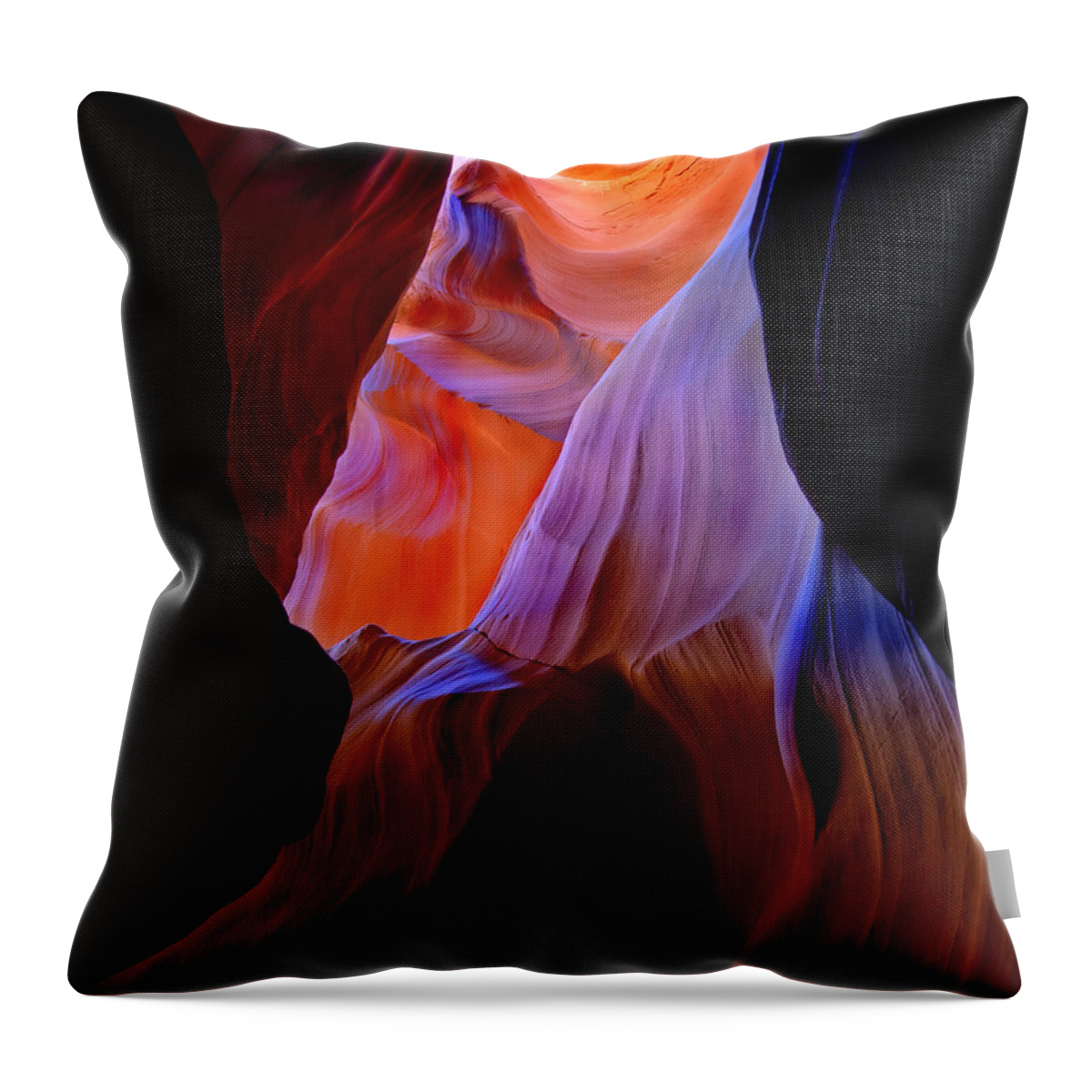 Canyon Throw Pillow featuring the photograph Bottled Light by Michael Dawson