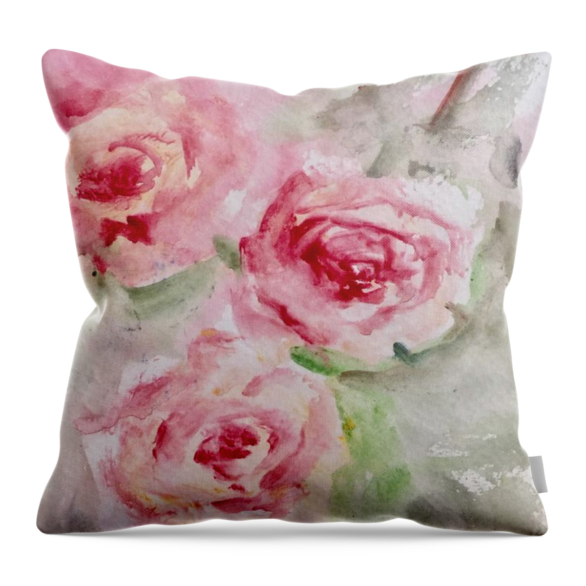 Lent Throw Pillow featuring the painting Bought with a Price by Trilby Cole