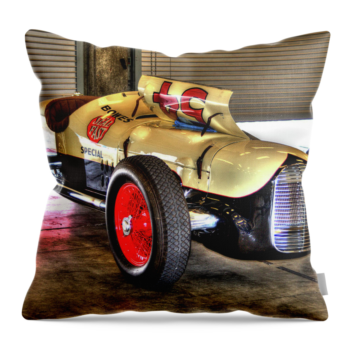 Indy 500 Throw Pillow featuring the photograph Bowes by Josh Williams