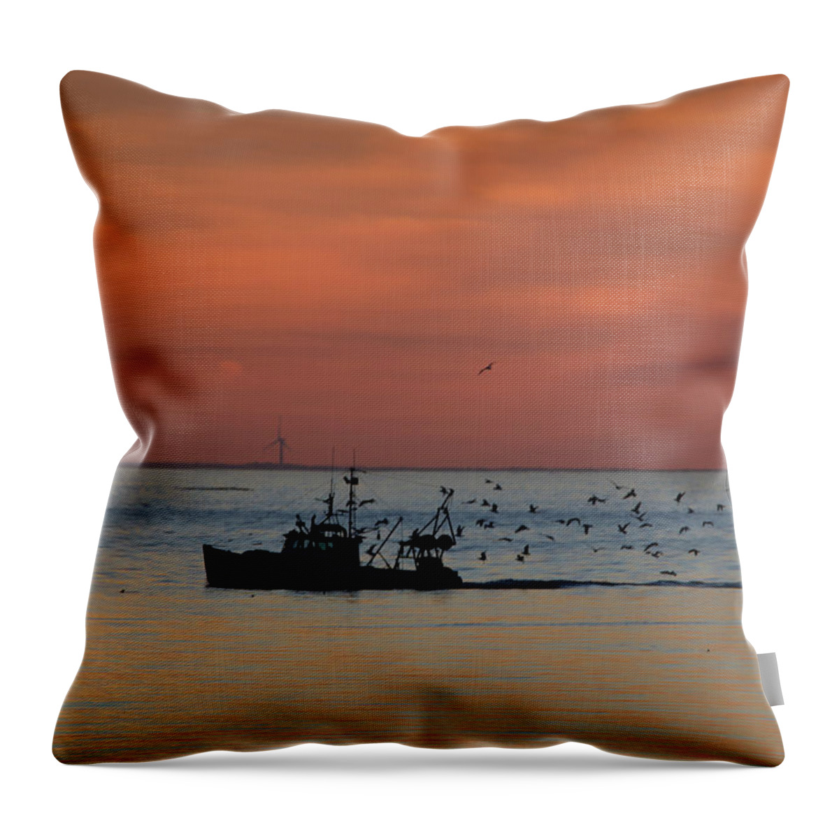 Cape Cod Throw Pillow featuring the photograph Breakfast, Anyone? by Ellen Koplow