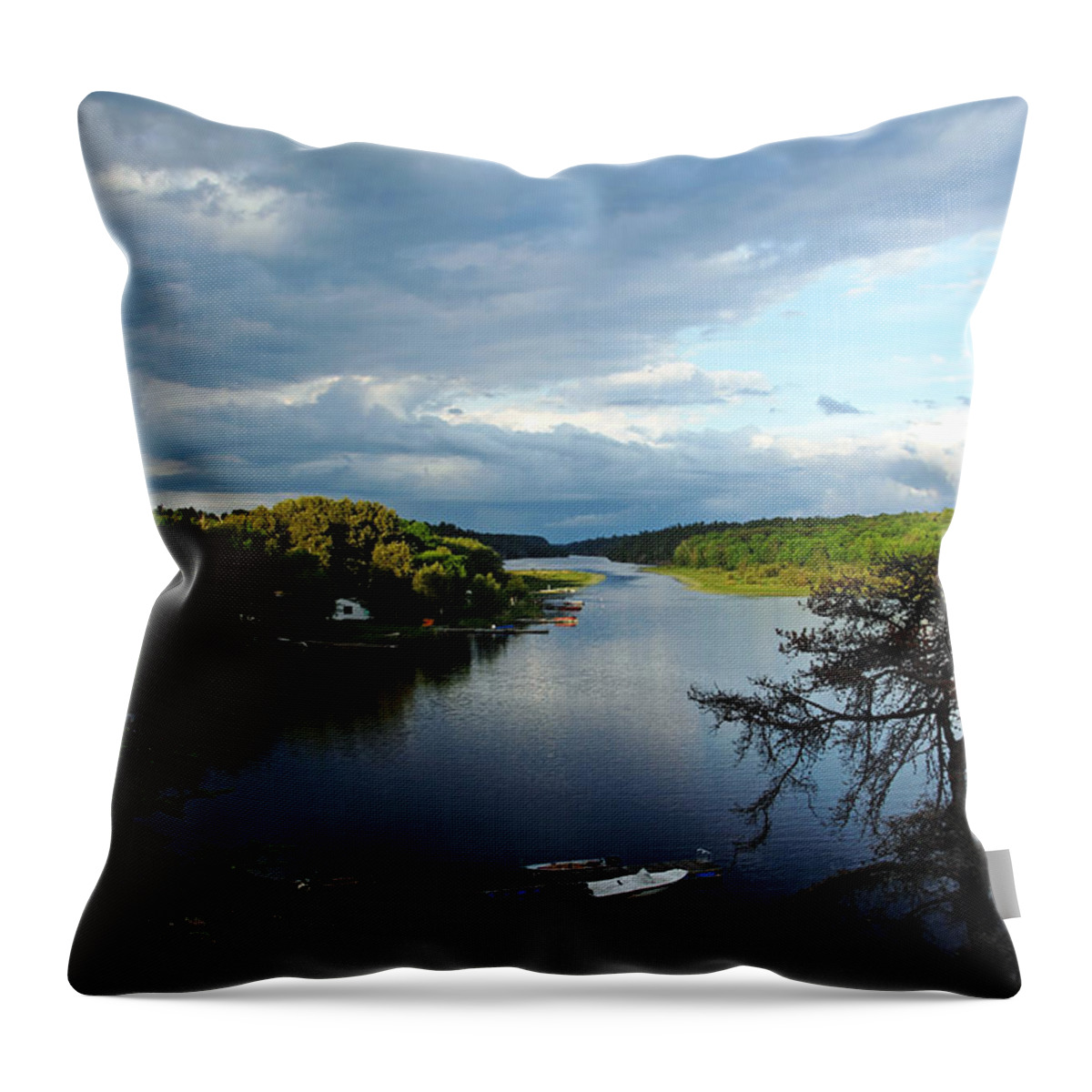 Key River Throw Pillow featuring the photograph Breaking Through by Debbie Oppermann