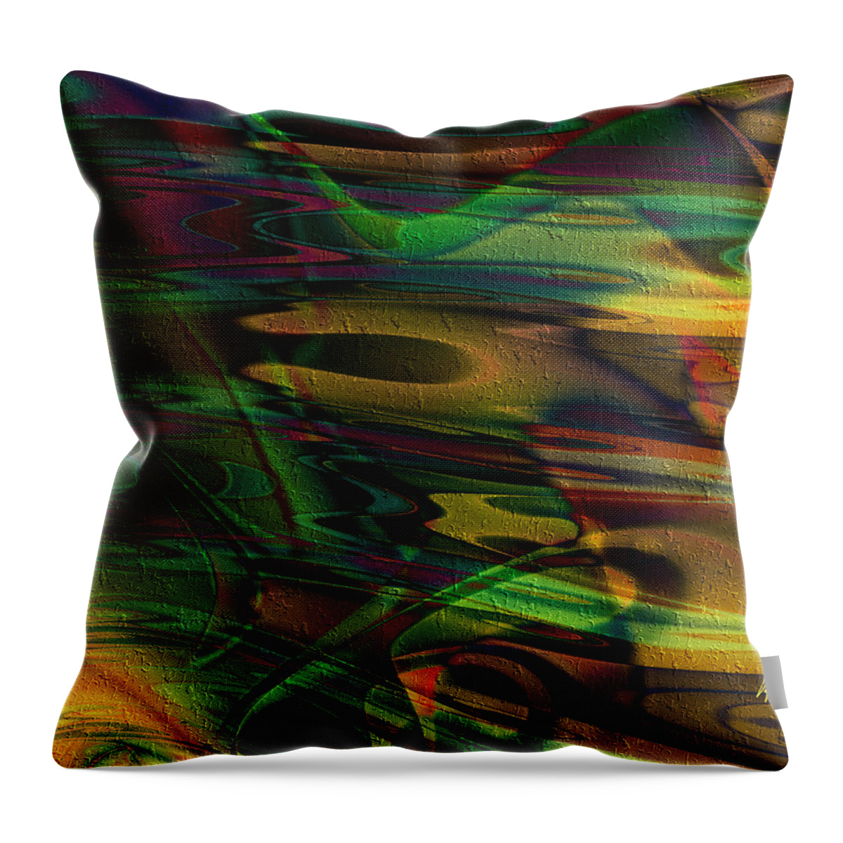 Breezy Throw Pillow featuring the digital art Breezy by Kiki Art