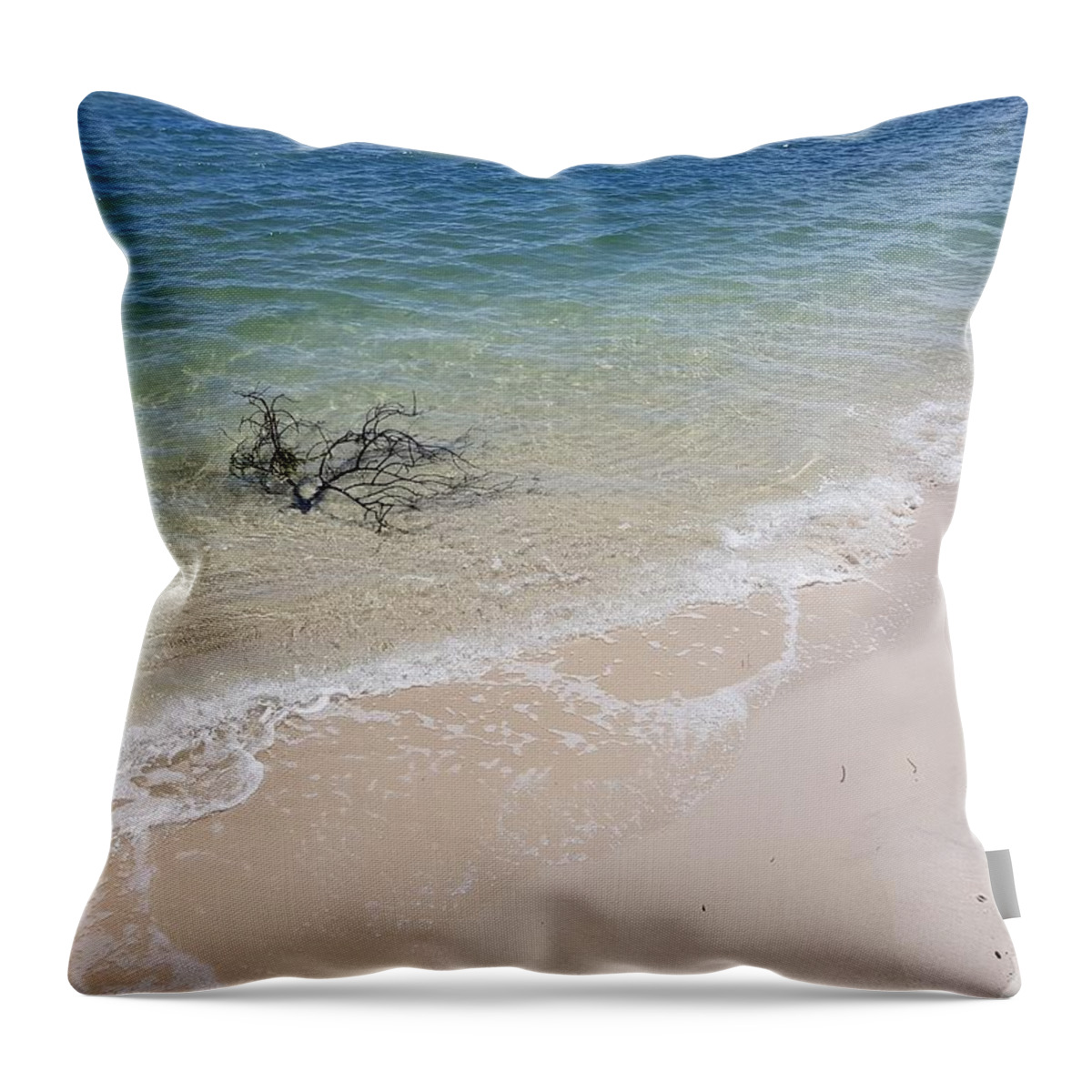 Bribie Island Throw Pillow featuring the photograph Bribie Branches 2 by Cassy Allsworth