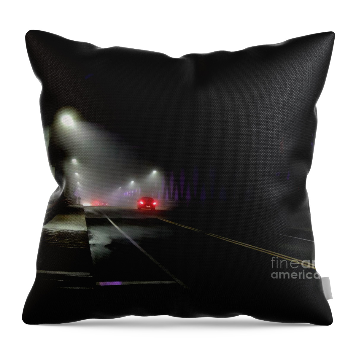  Night Throw Pillow featuring the photograph Bridge Crossing by Marcia Lee Jones