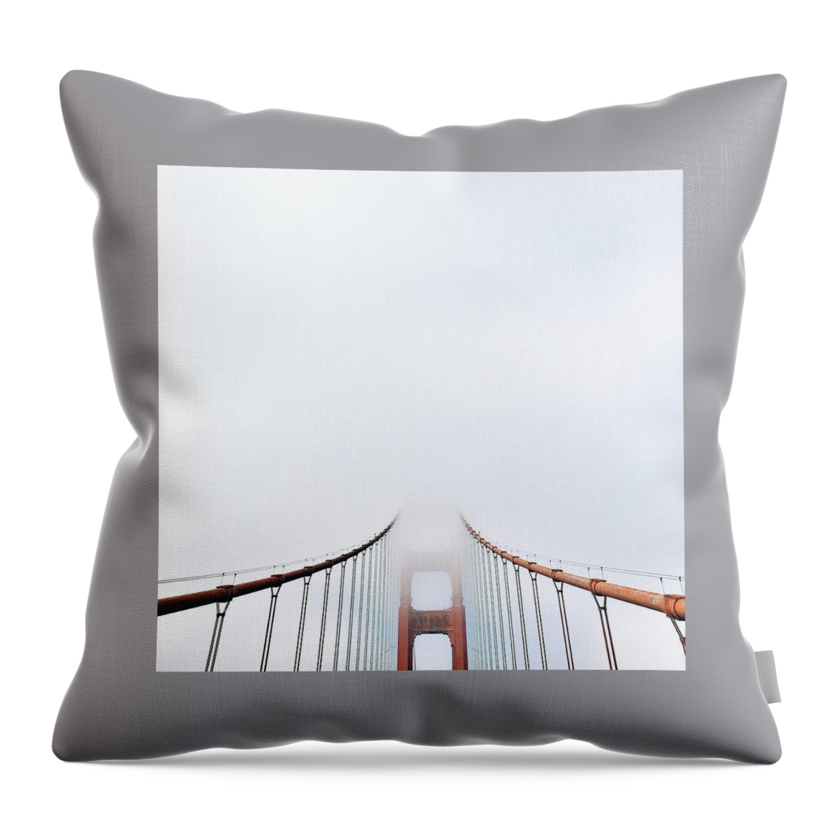 Golden Gate Bridge Throw Pillow featuring the photograph Bridge by Juliette Spirson