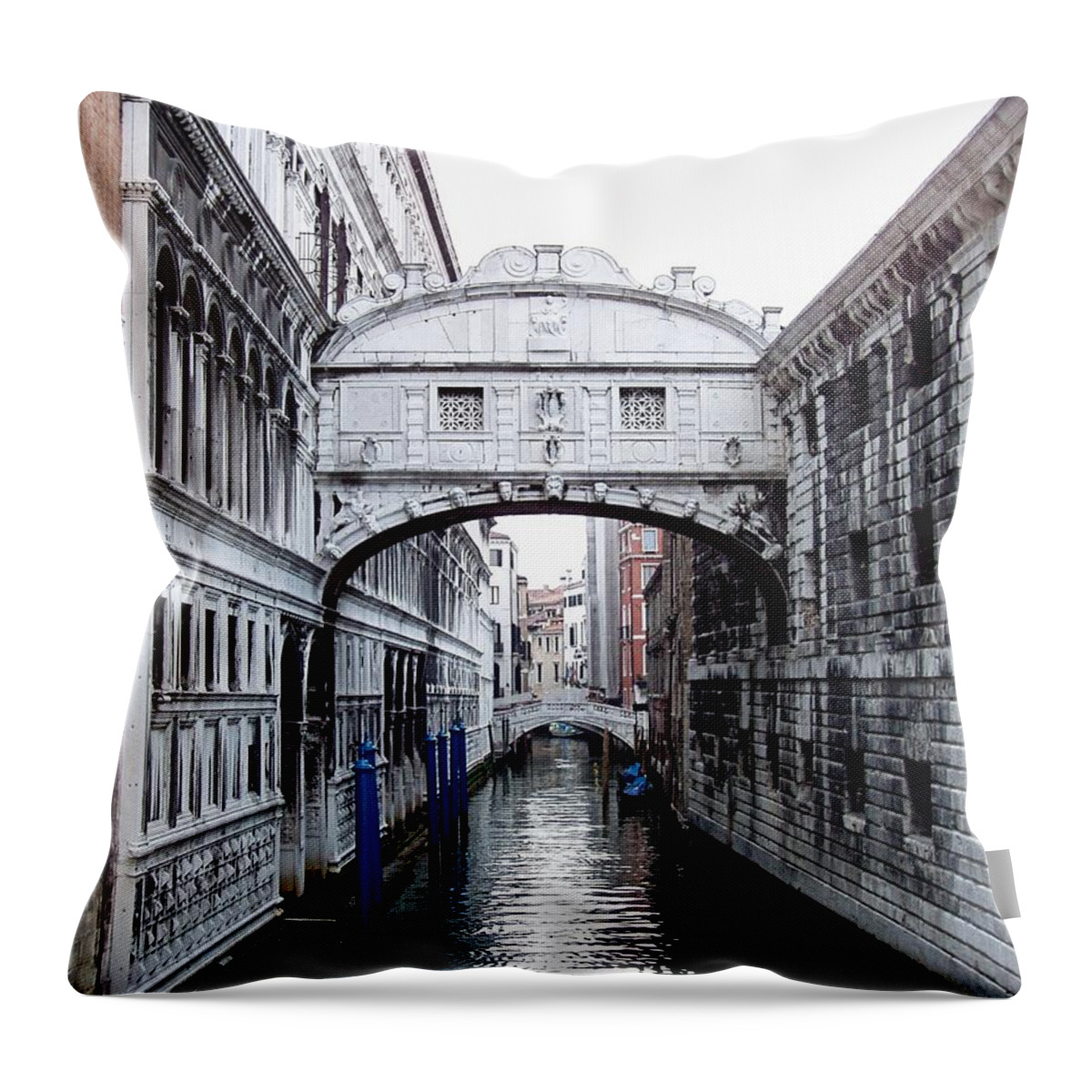Bridge Of Sighs Throw Pillow featuring the photograph Bridge of Sighs by Jenny Hudson