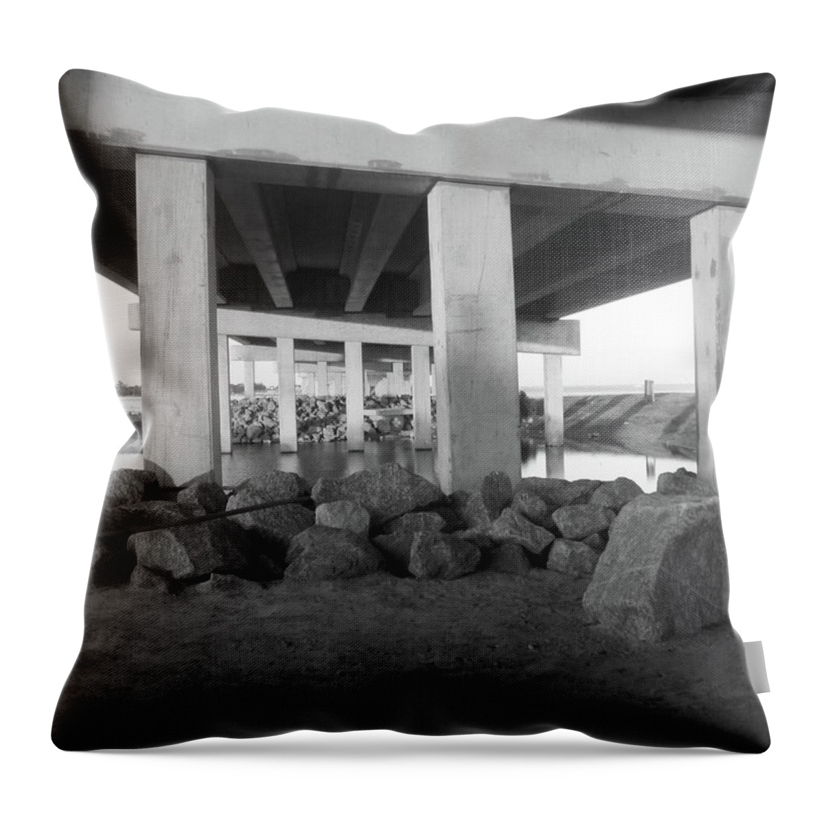 Bridge Throw Pillow featuring the photograph Bridge over nontroubled waters by WaLdEmAr BoRrErO
