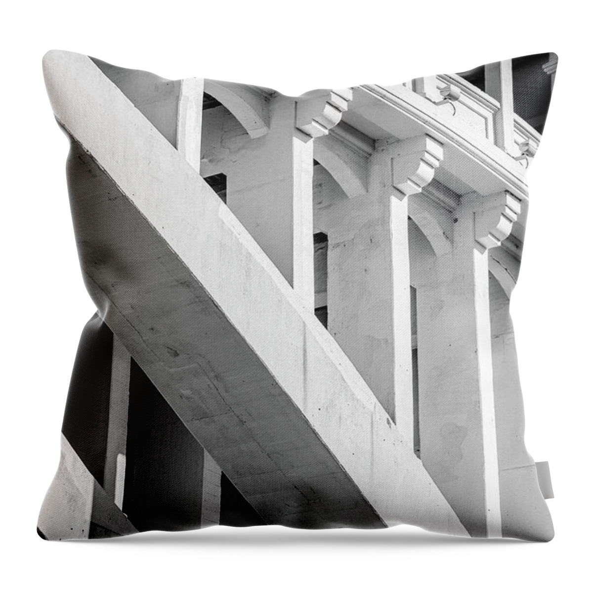 Cleveland Throw Pillow featuring the photograph Bridge by Stewart Helberg