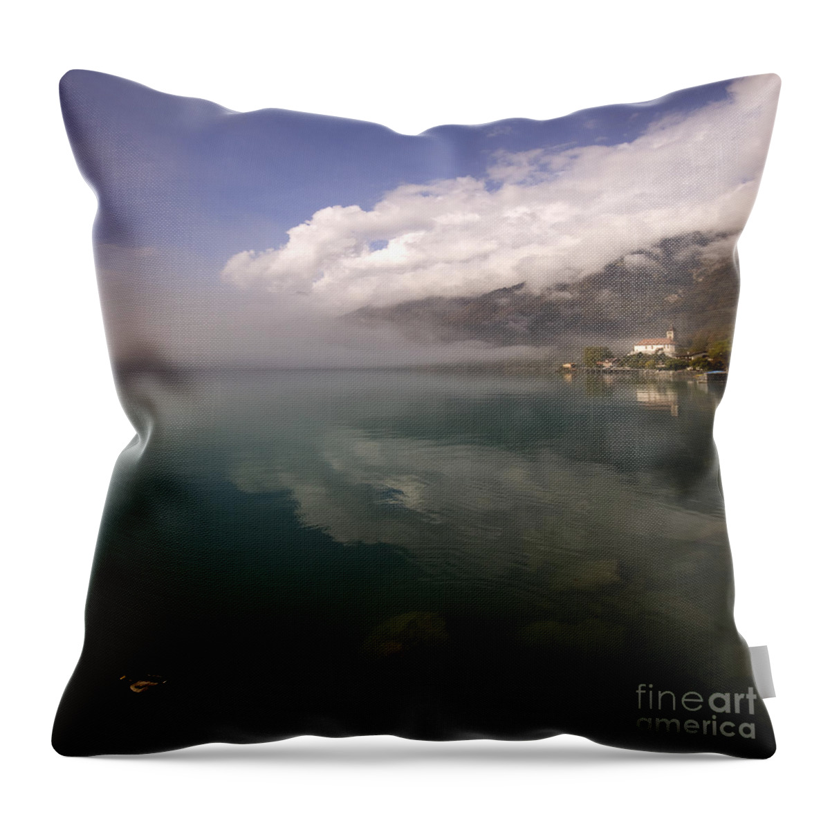 Switzerland Throw Pillow featuring the photograph Brienzersee by Ang El