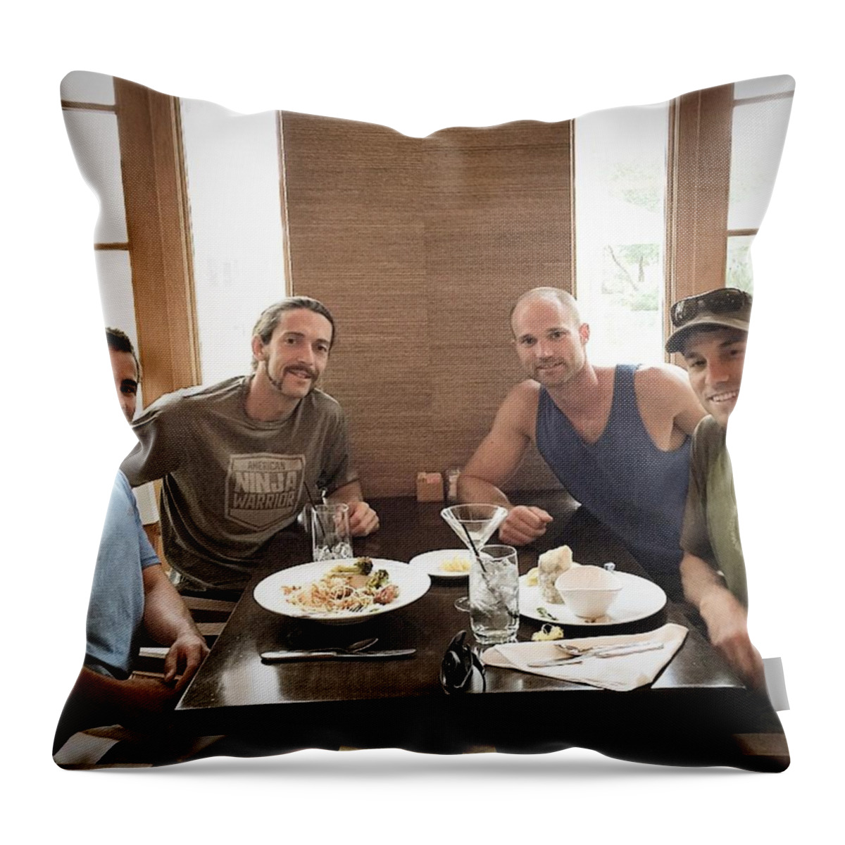 Anw7 Throw Pillow featuring the photograph Brother Wolves by Noah Kaufman