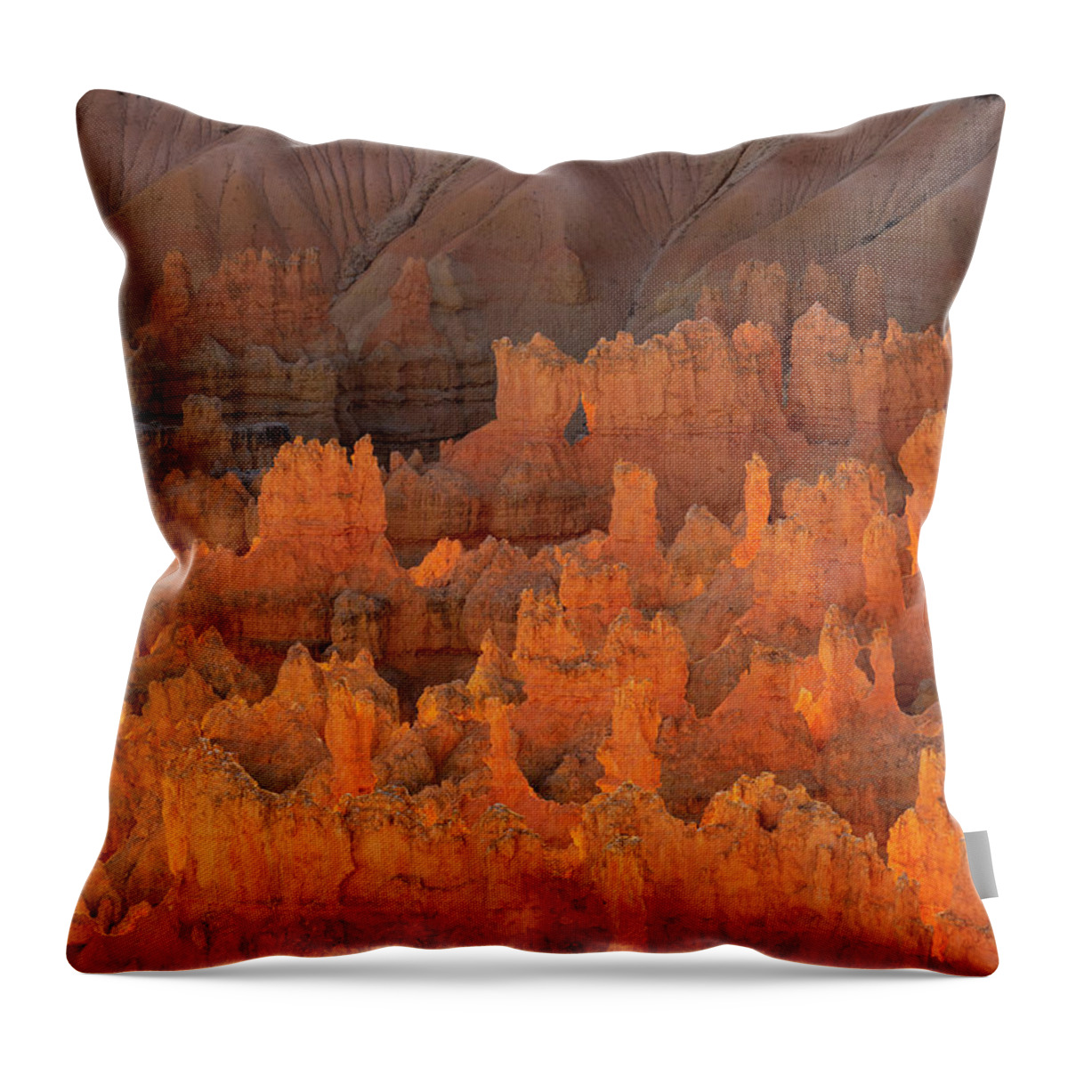 Bryce Throw Pillow featuring the photograph Bryce Hoodoos by Emily Dickey