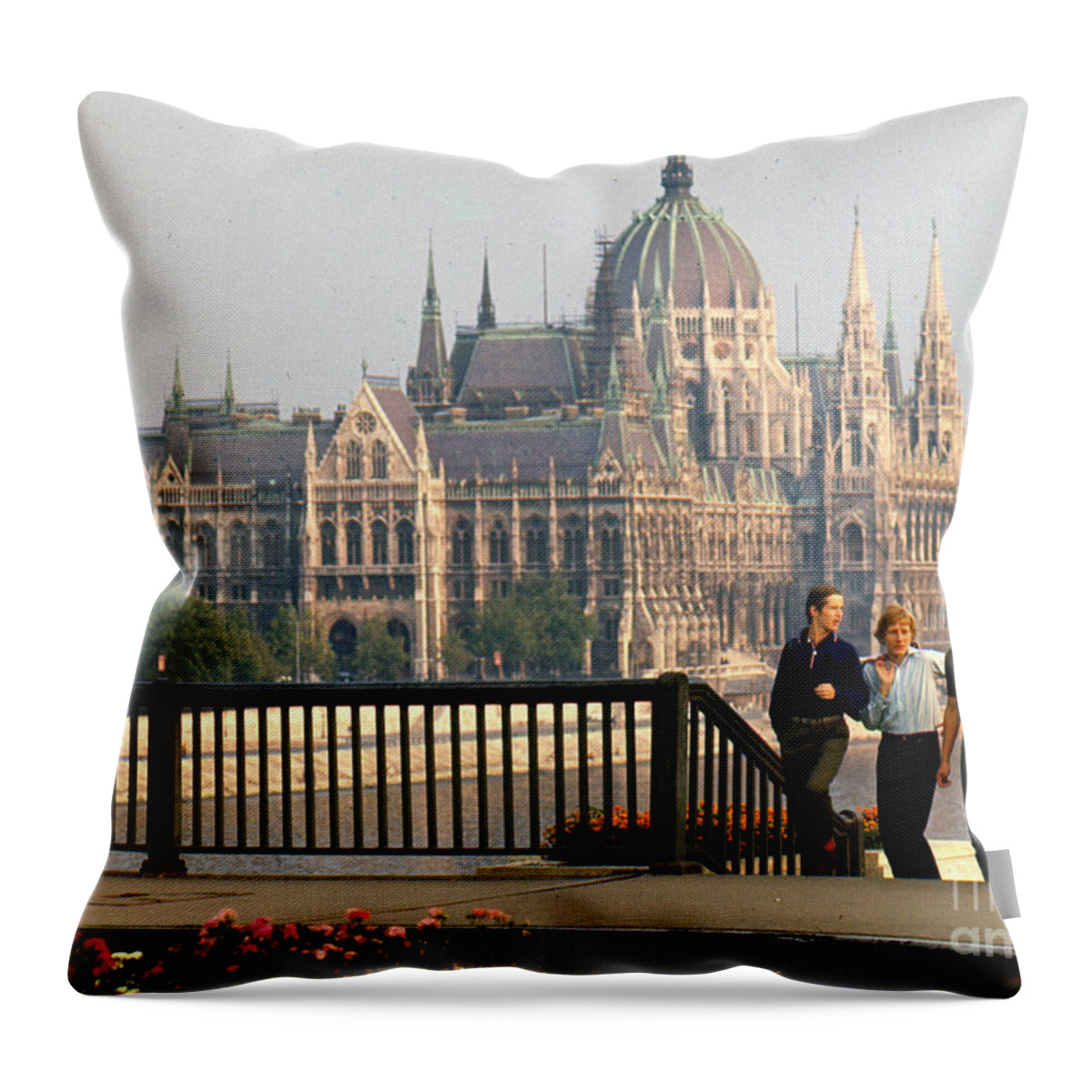 Erik Throw Pillow featuring the photograph Budapest Parliamenet by Erik Falkensteen