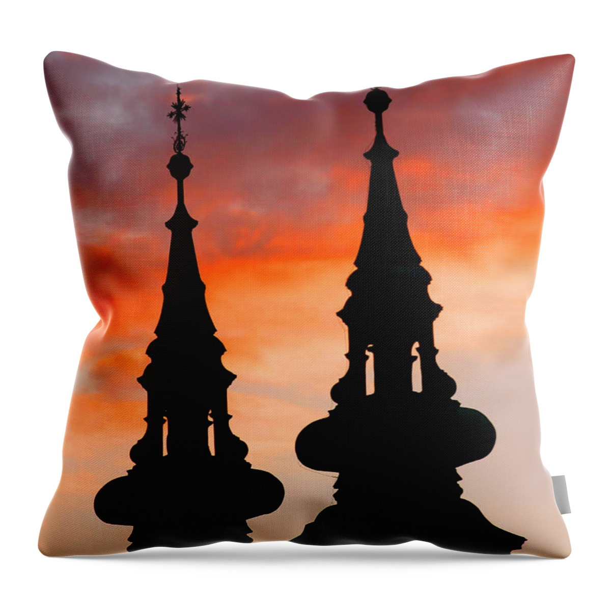 Budapest Throw Pillow featuring the photograph Budapest Sunset by KG Thienemann