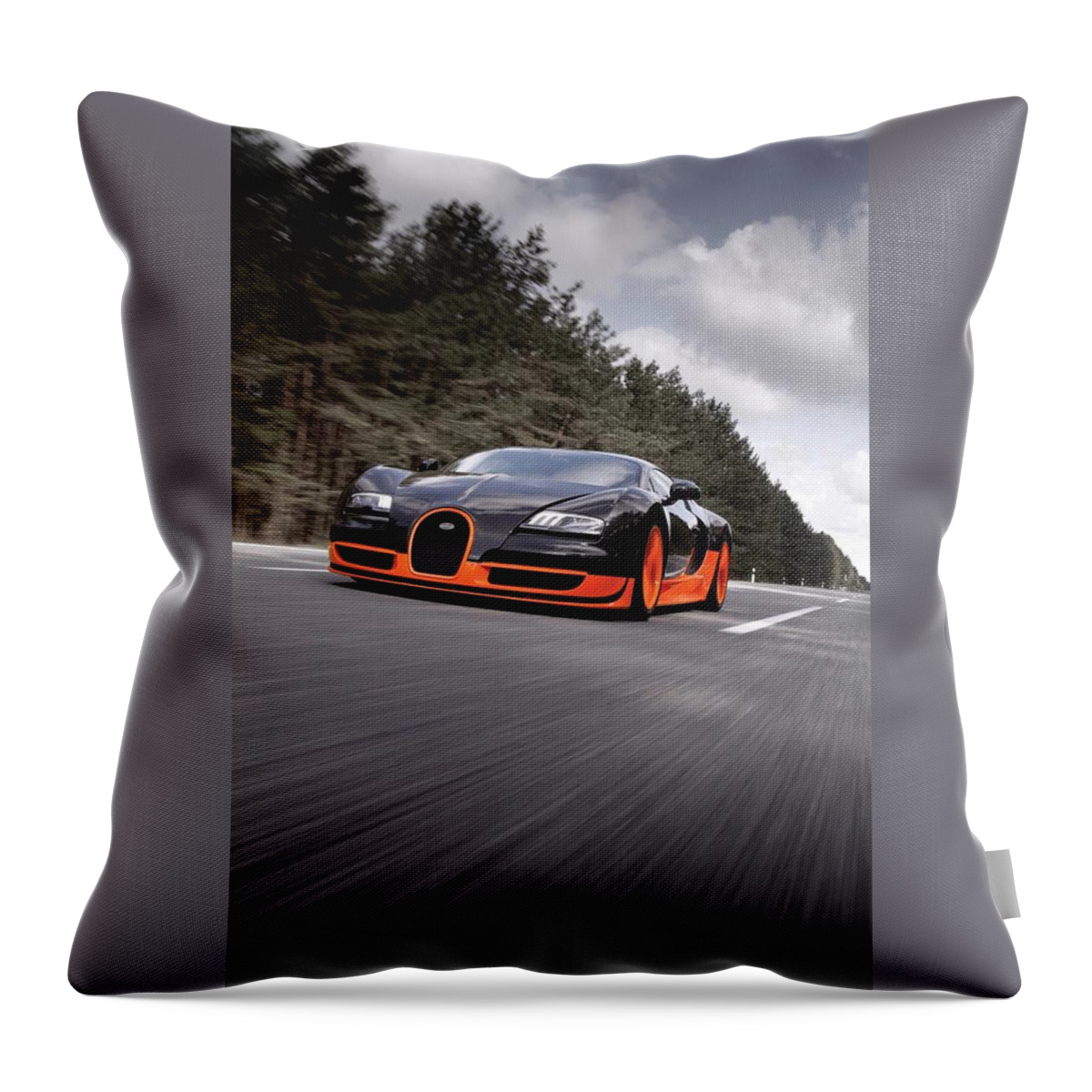 Bugatti Throw Pillow featuring the photograph Bugatti by Mariel Mcmeeking