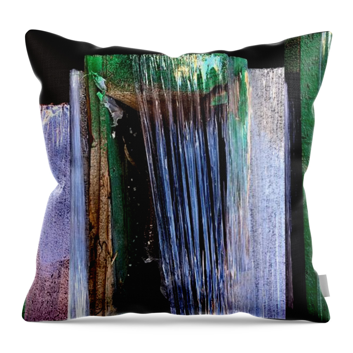 Abstracts Throw Pillow featuring the painting Building Supply Abstracts by Marlene Burns