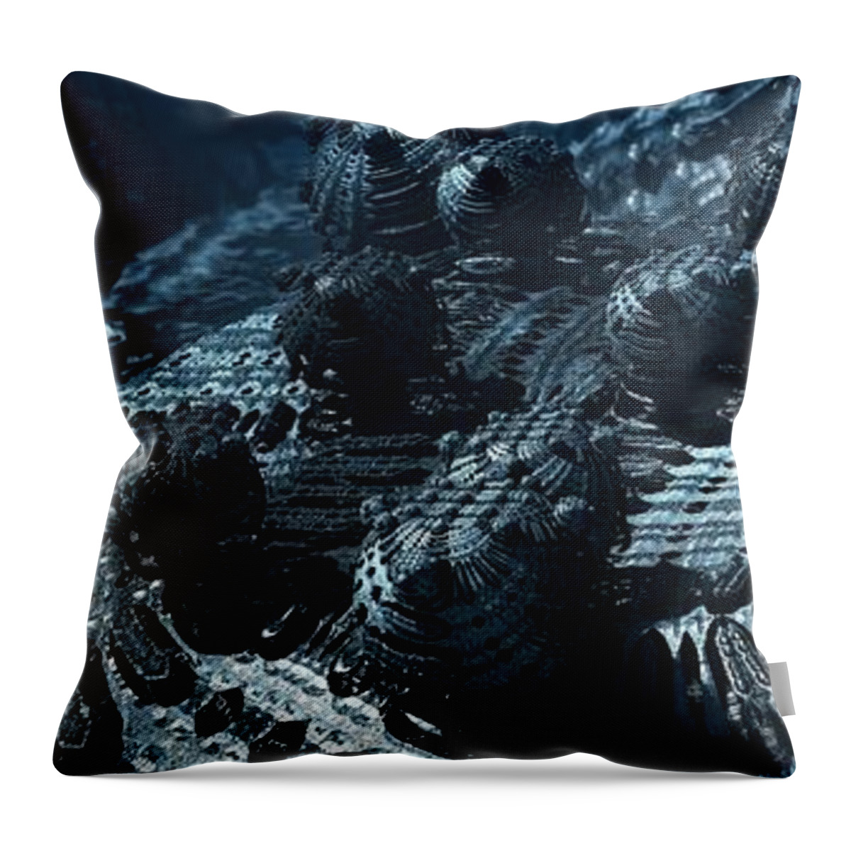 Fractal Throw Pillow featuring the digital art Bumps In The Night by Jon Munson II