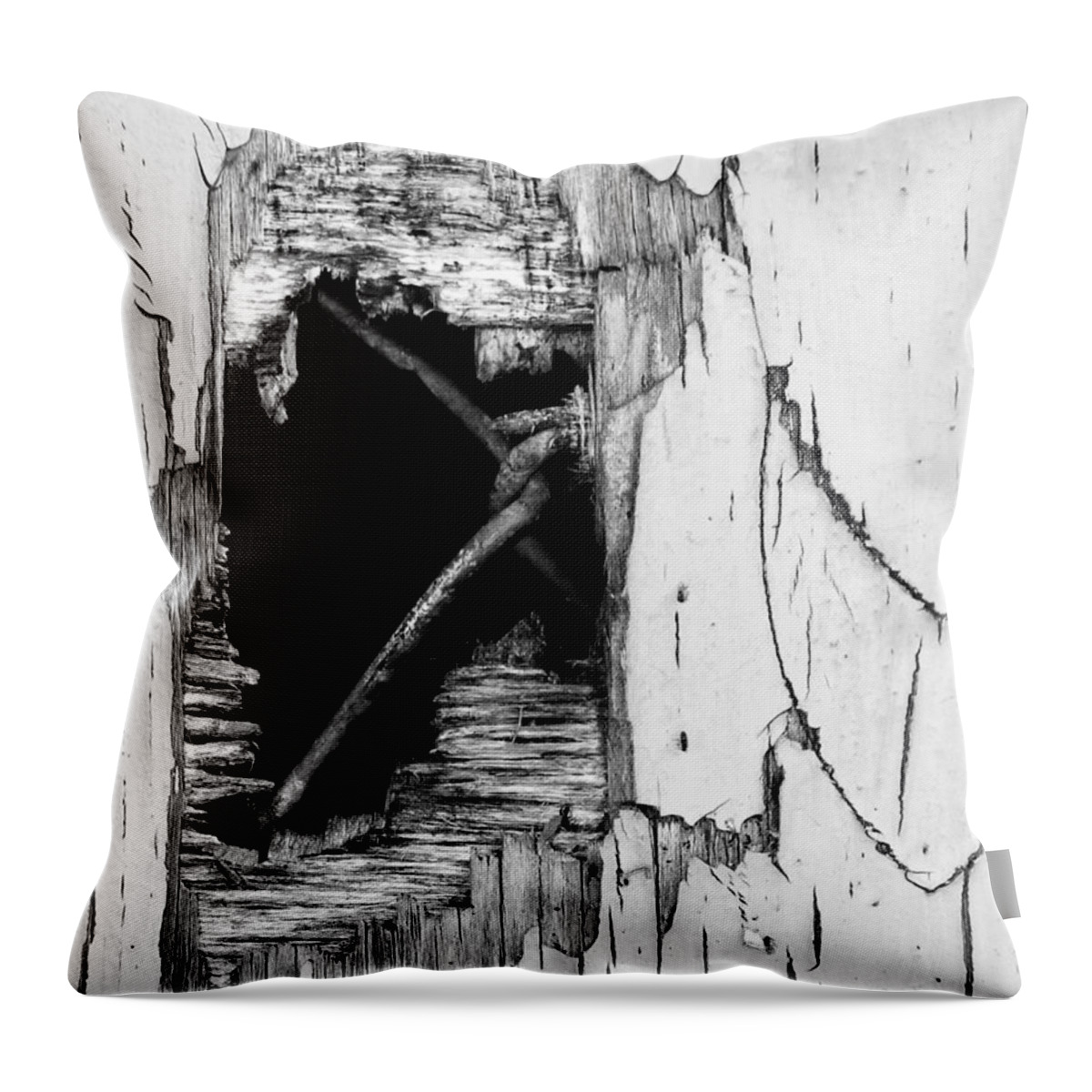 Abstract Throw Pillow featuring the photograph Bursting Through by Michael Ramsey