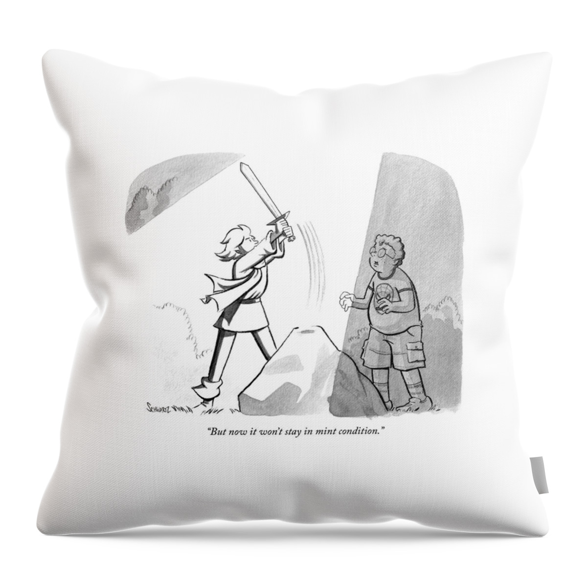 But Now It Wont Stay In Mint Condition Throw Pillow