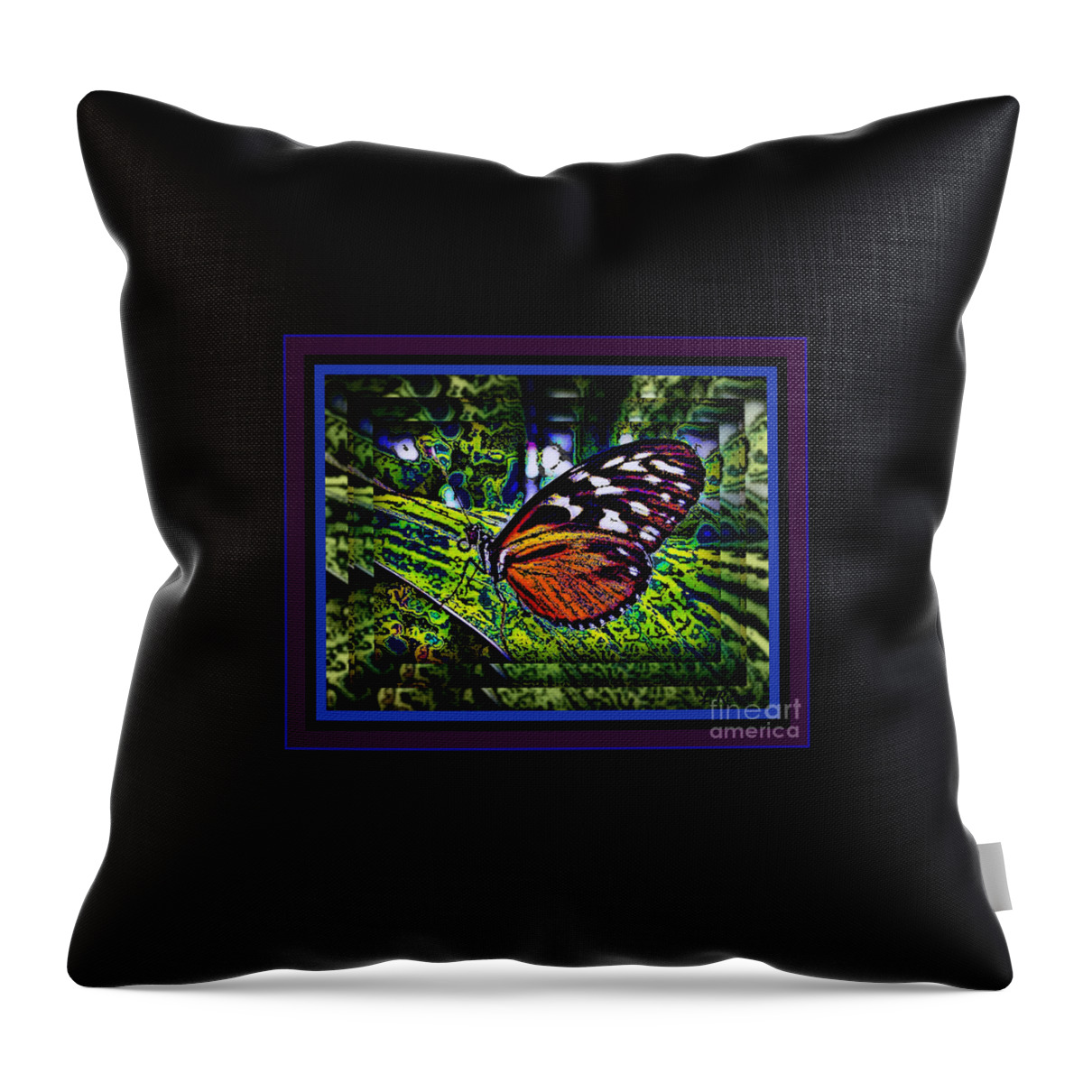 Butterfly Throw Pillow featuring the photograph Butterfly Dreams by Leslie Revels