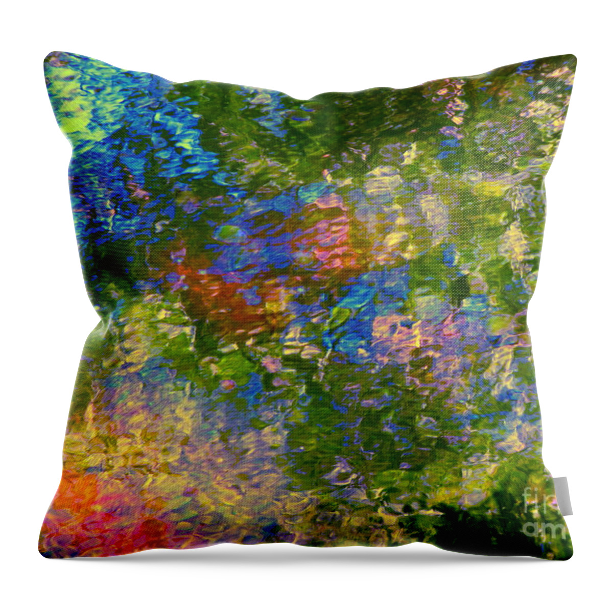 Abstract Throw Pillow featuring the photograph By the Hand of God by Sybil Staples