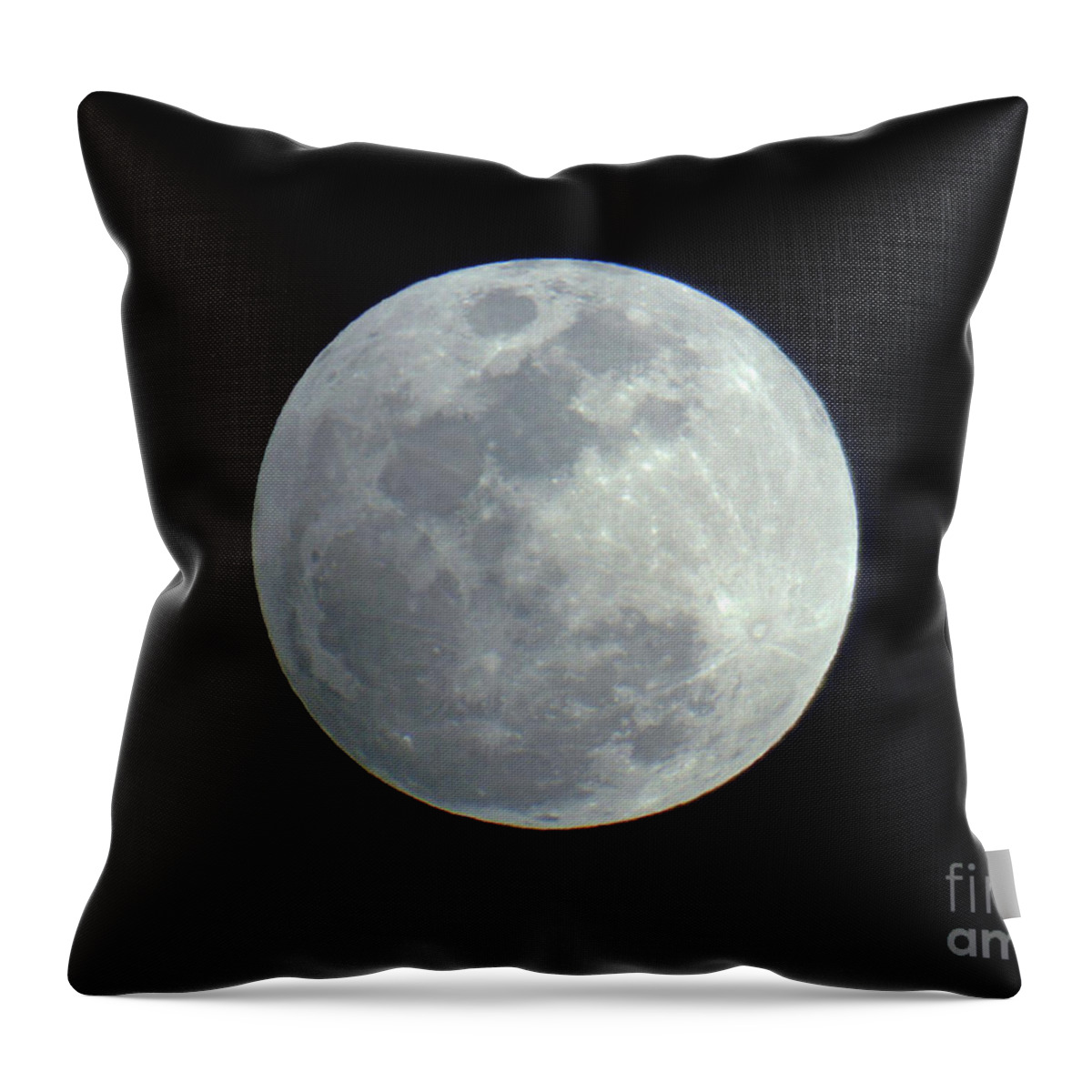 Moon Throw Pillow featuring the photograph By The Light Of The Silver Moon by D Hackett