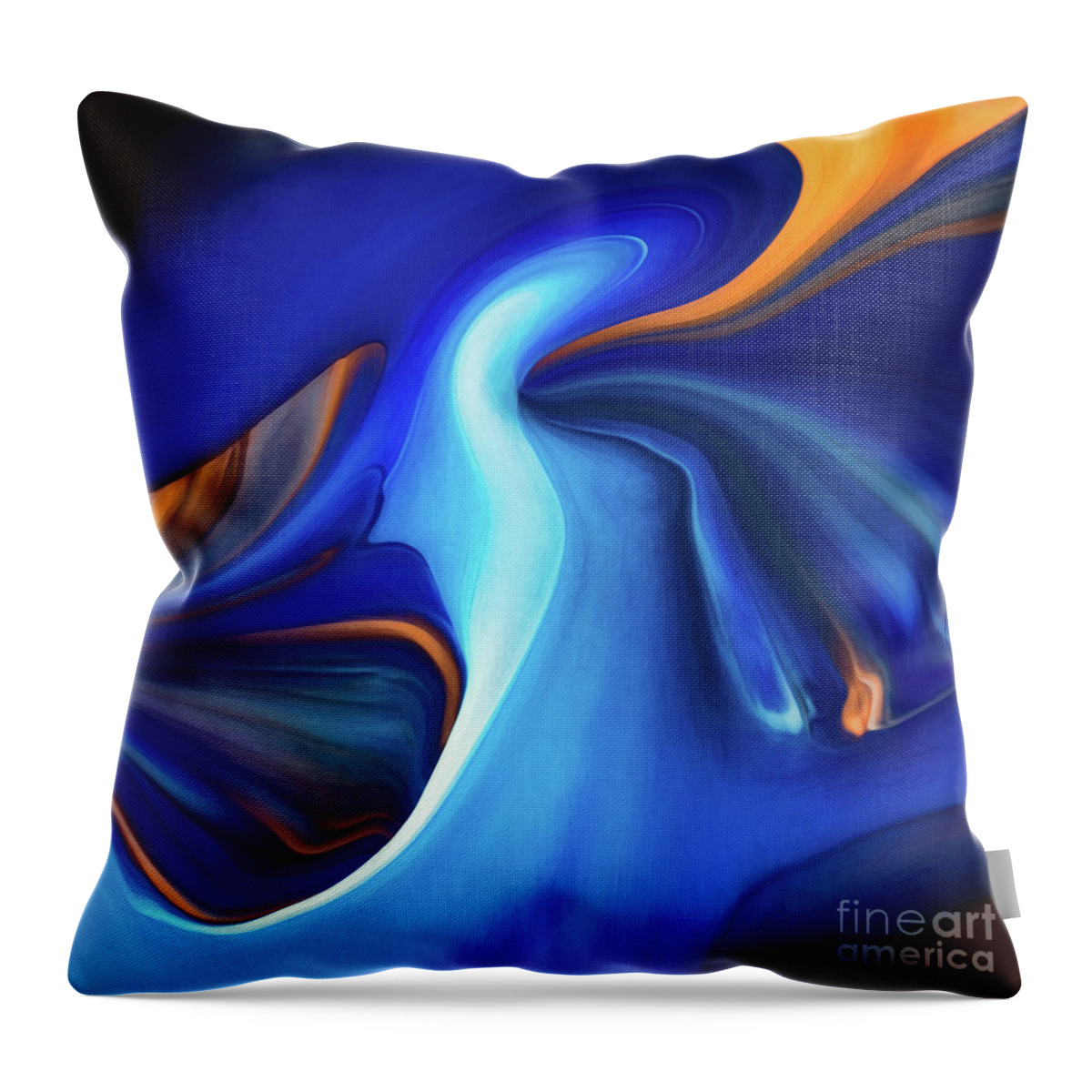 Abstract Throw Pillow featuring the photograph By the Way by Patti Schulze