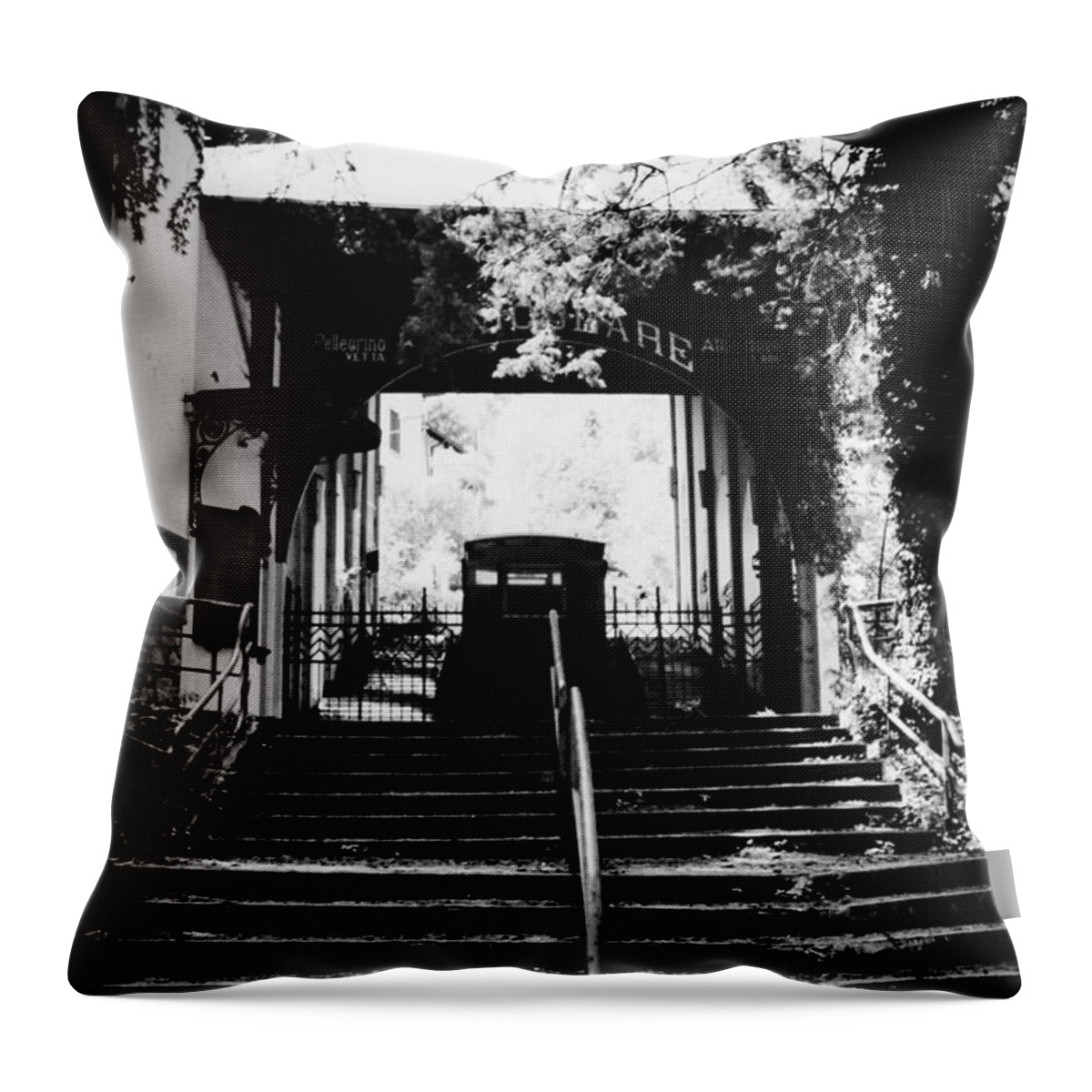 Cable Car Throw Pillow featuring the photograph Cable Car by Lara Spinazzola